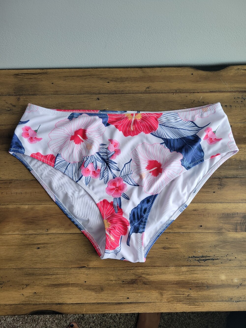 Beachsissi Womens XL Swim Bottom High Waist Floral